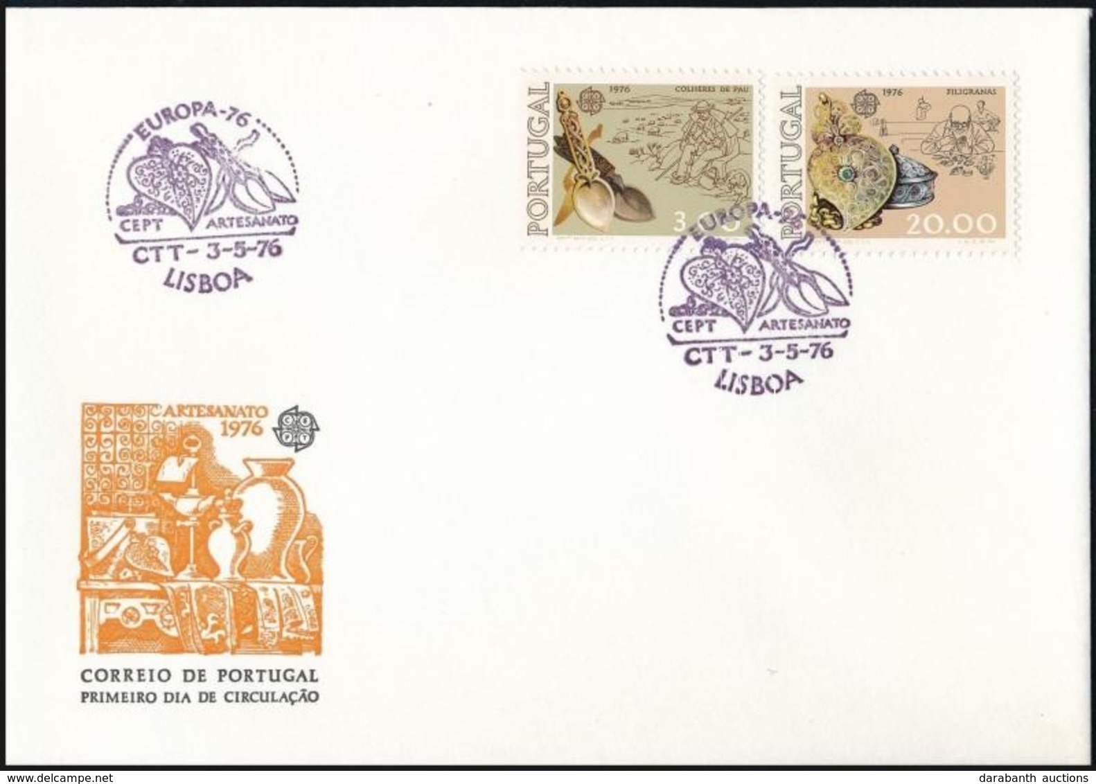 1976 Europa CEPT Sor Mi 1311-1312 FDC-n - Otros & Sin Clasificación