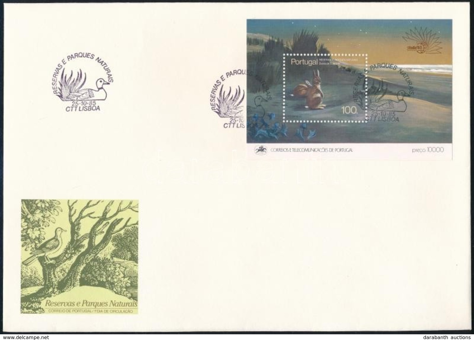 1985 Nemzetközi Bélyegkiállítás ITALIA Blokk FDC-n Mi 48 - Otros & Sin Clasificación