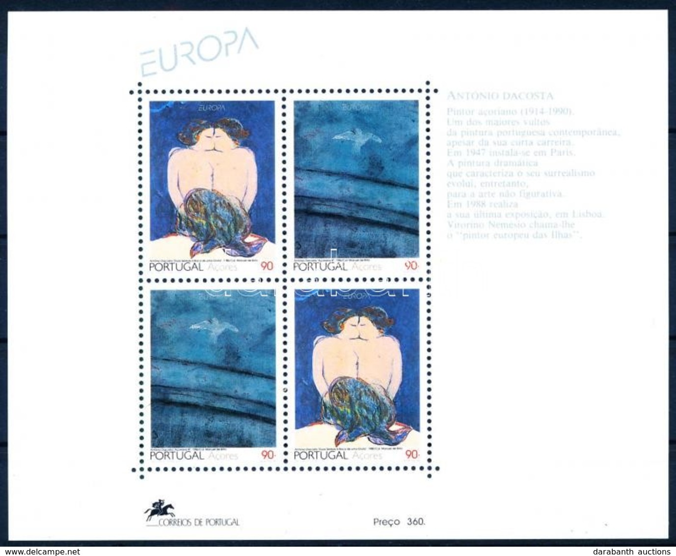 ** 1993 Europa CEPT: Kortárs Művészet Blokk Mi 13 - Sonstige & Ohne Zuordnung