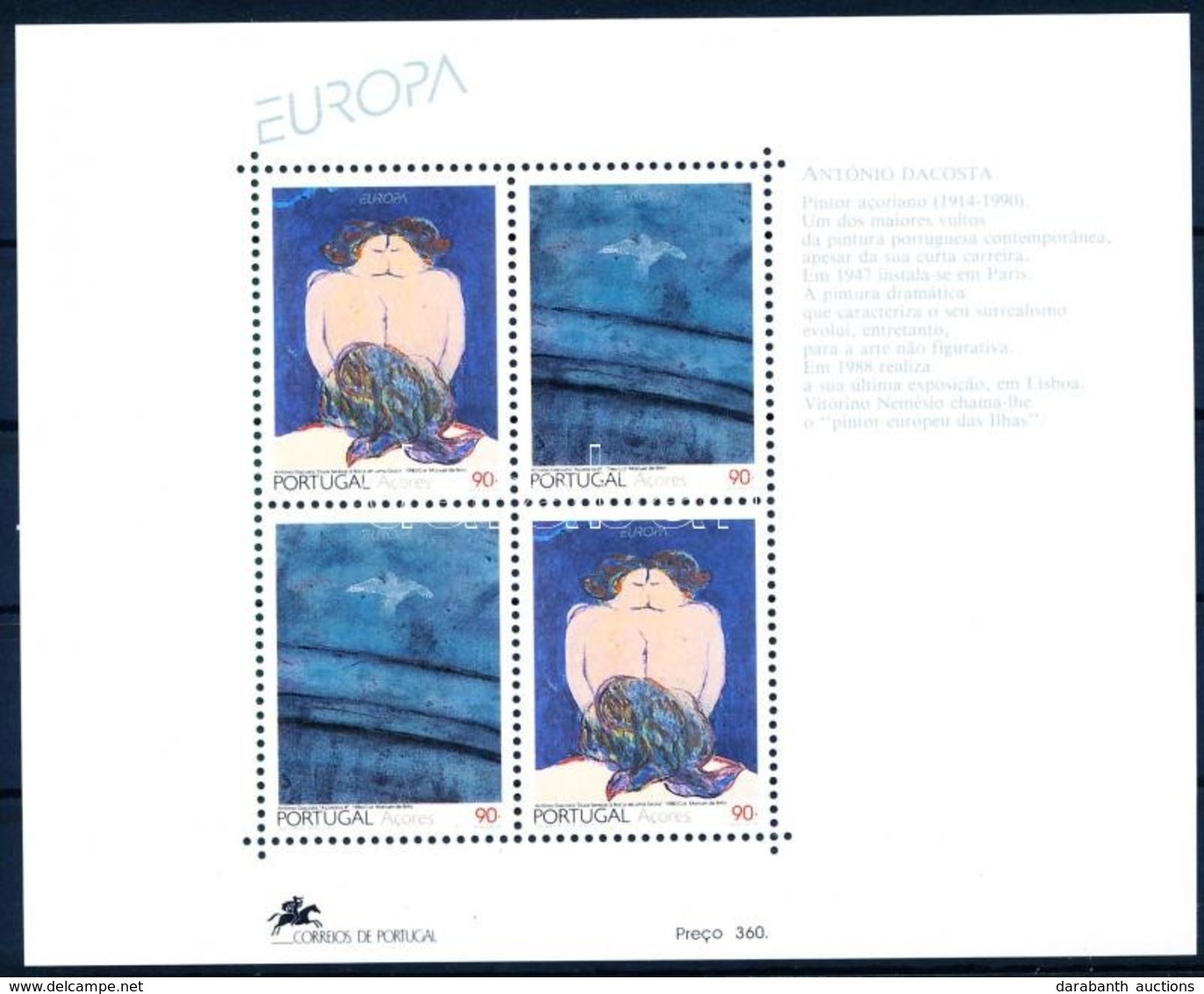 ** 1993 Europa CEPT: Kortárs Művészet Blokk Mi 13 - Other & Unclassified