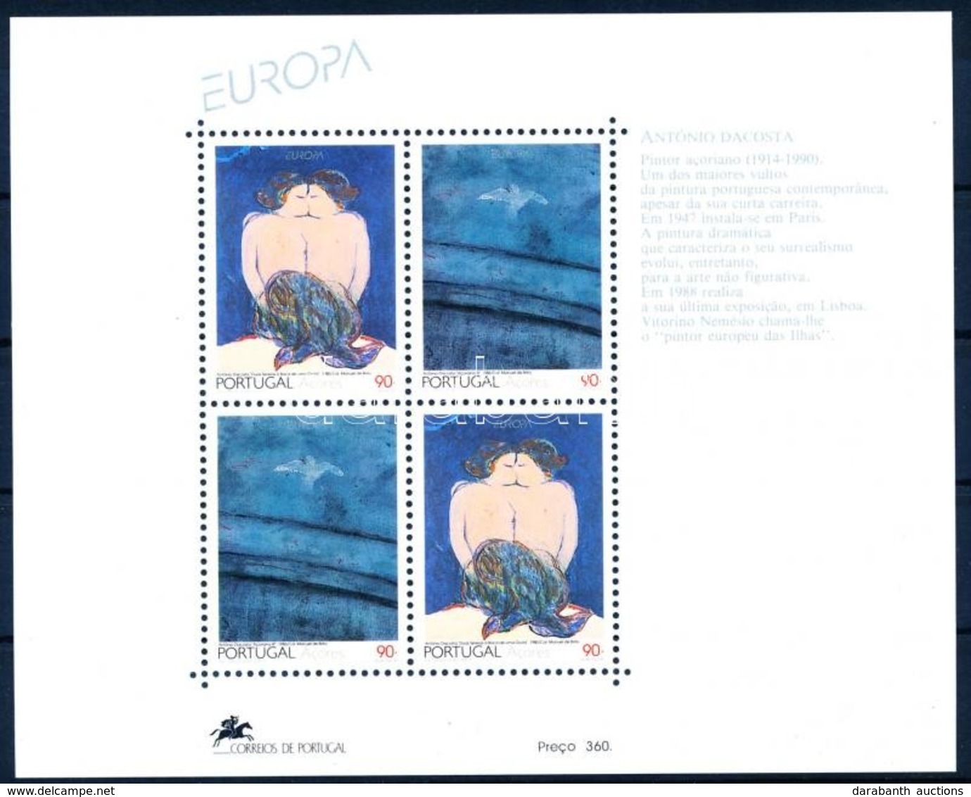 ** 1993 Europa CEPT: Kortárs Művészet Blokk Mi 13 - Autres & Non Classés