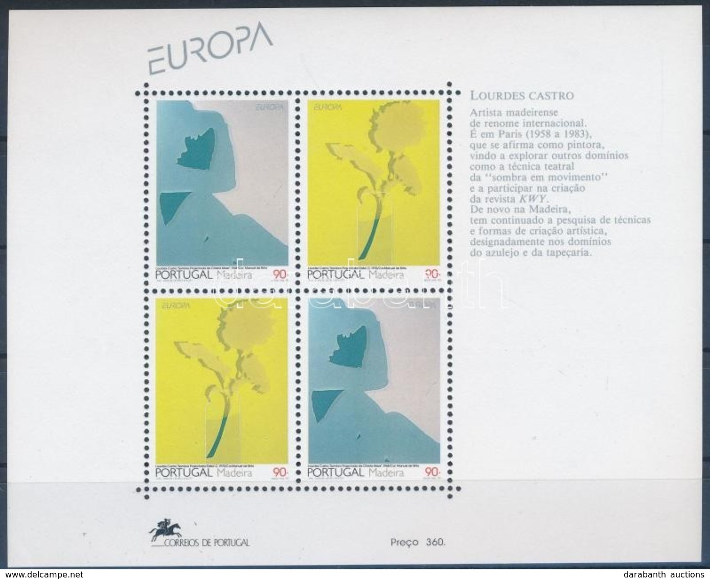 ** 1993 Europa CEPT, Kortárs Művészet Blokk Mi 13 - Other & Unclassified