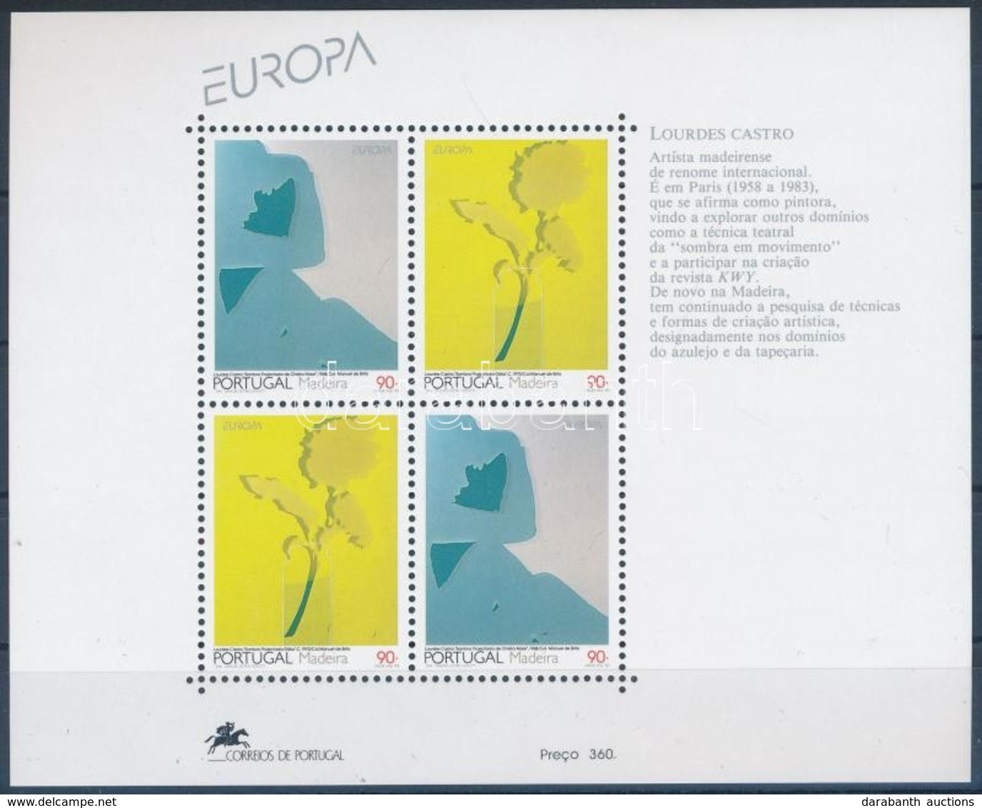 ** 1993 Europa CEPT, Kortárs Művészet Blokk Mi 13 - Other & Unclassified