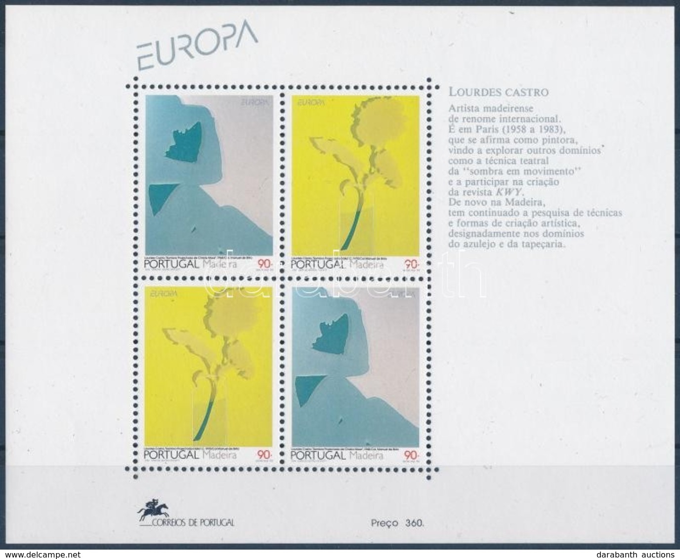 ** 1995 Europa CEPT: Kortárs Művészet Blokk Mi 13 - Other & Unclassified