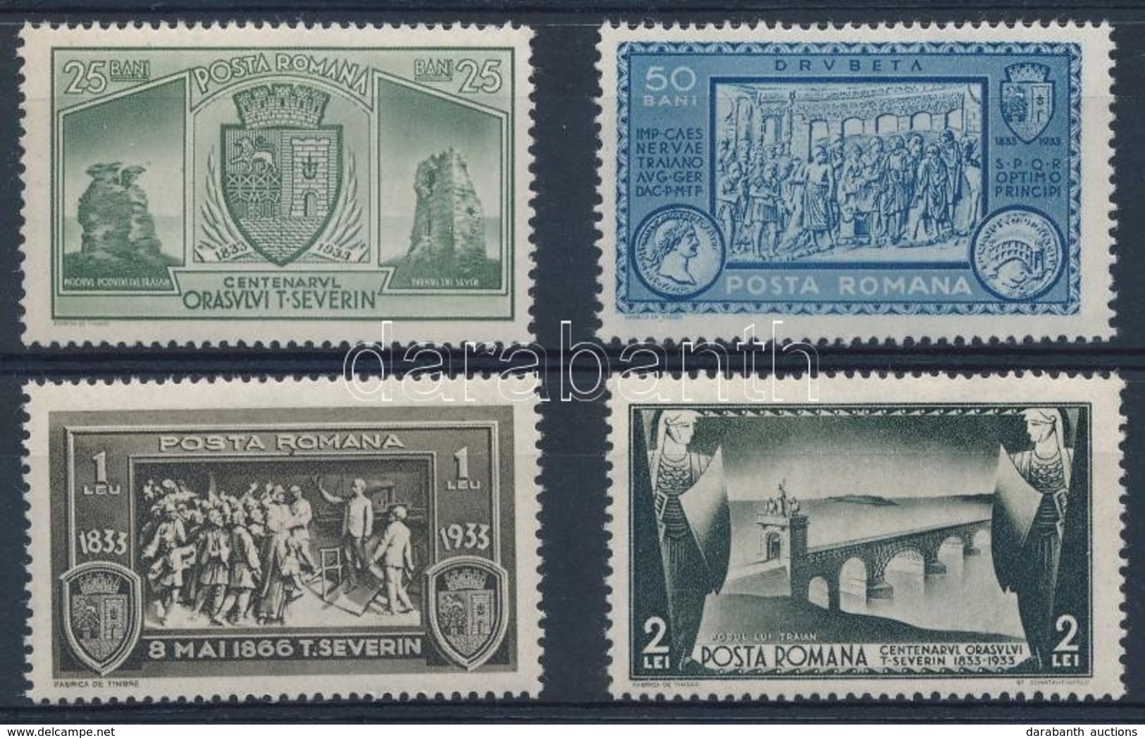 ** 1933 Turnu Severin Sor Mi 458-461 - Otros & Sin Clasificación