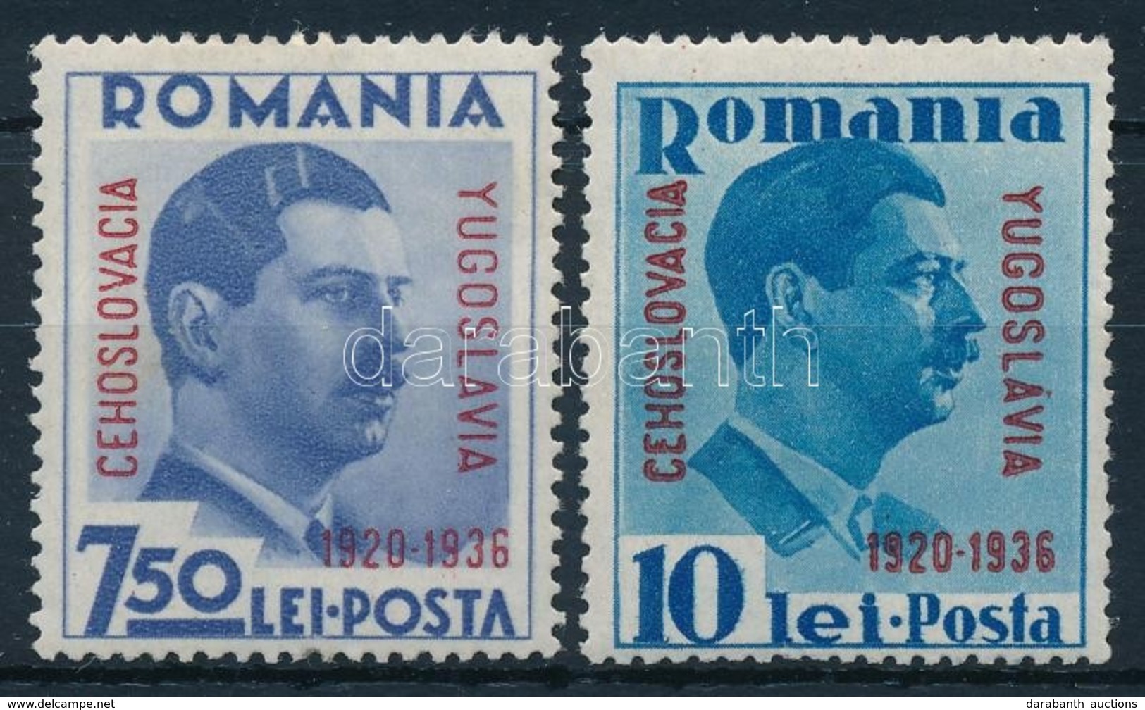 * 1936 Kis Antant Sor Mi 522-523 - Altri & Non Classificati