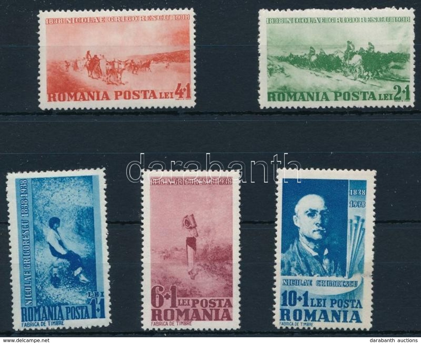 ** 1938 Festmény Sor Mi 564-568 - Altri & Non Classificati