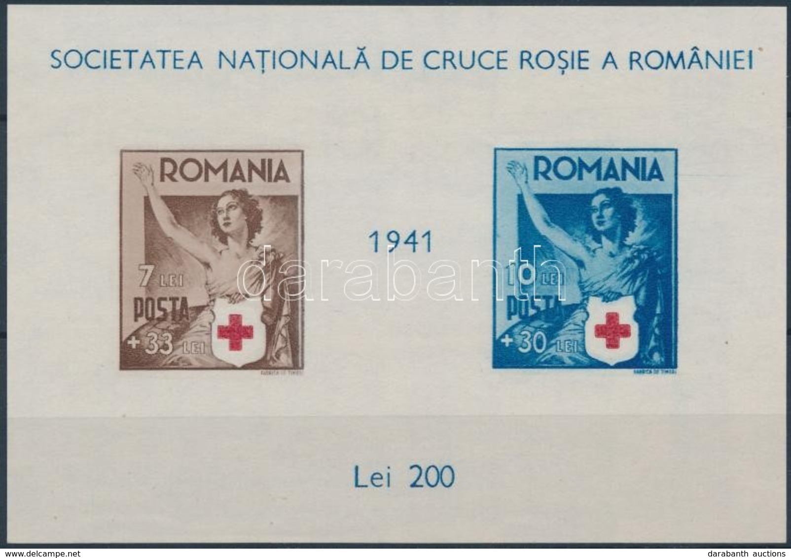 ** 1941 Vöröskereszt Blokk Mi 16 - Altri & Non Classificati