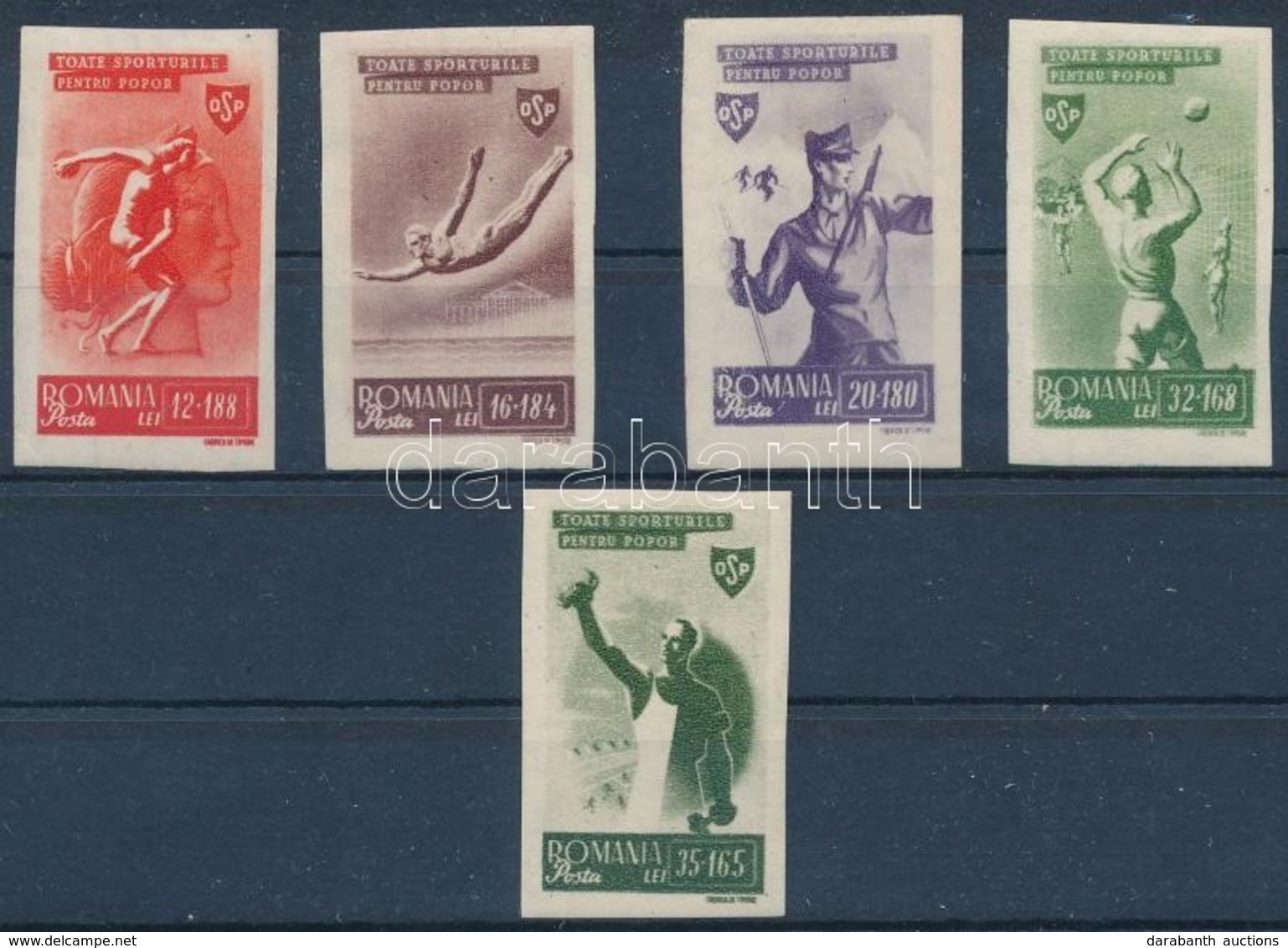 ** 1945 Nemzeti Sport (II) Mi 879-883 - Altri & Non Classificati