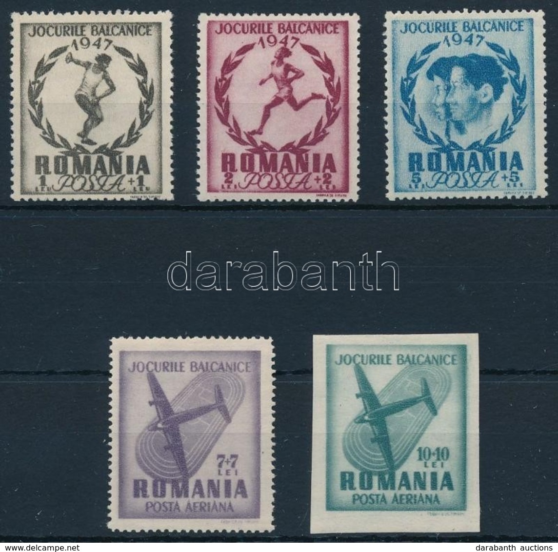 ** 1948 Balkáni Sportjátékok Sor Mi 1096-1100 - Altri & Non Classificati