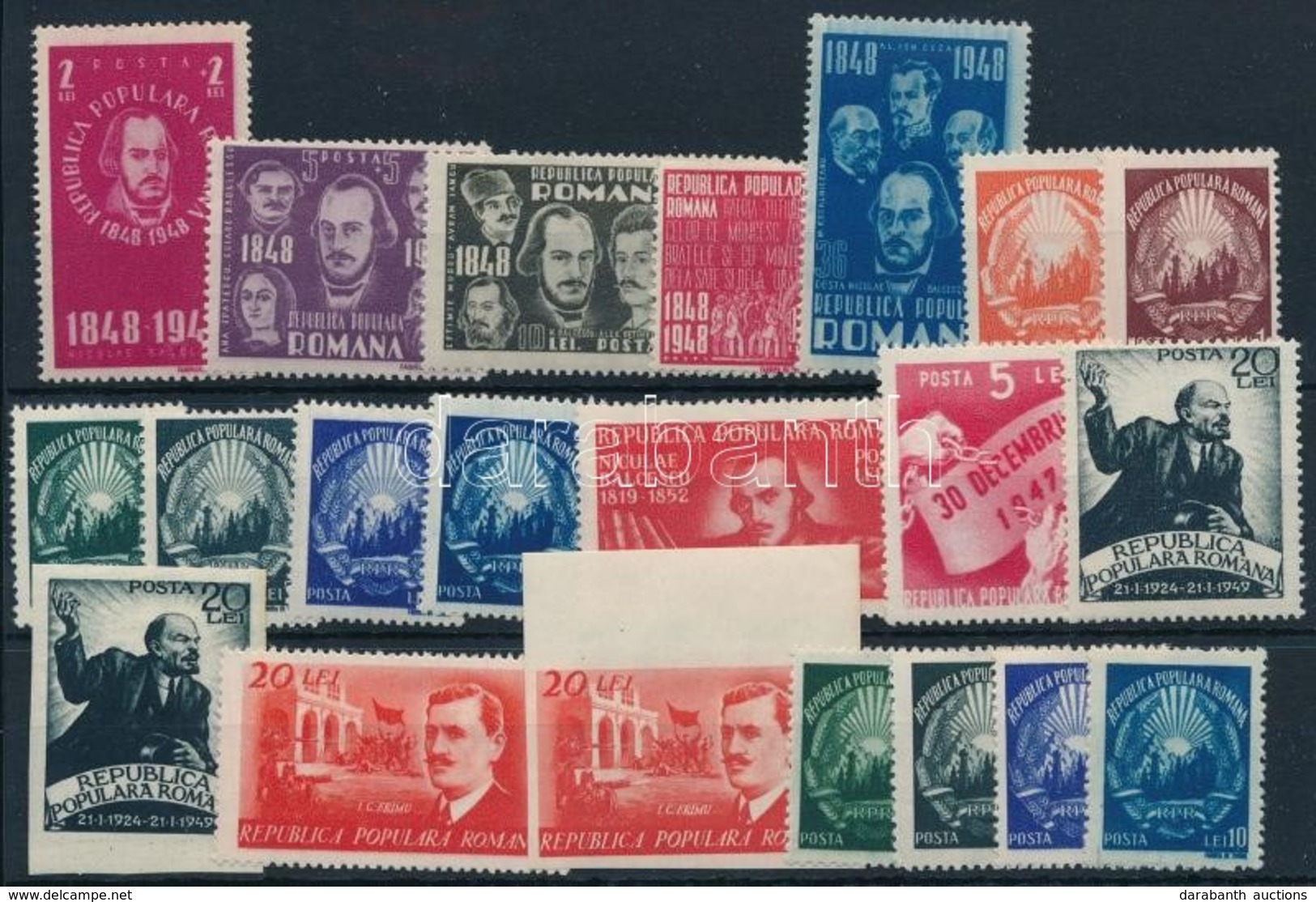 ** 1948-1949 1 Sor + 16 Klf önálló érték - Altri & Non Classificati