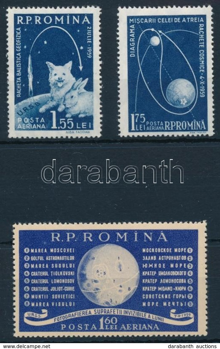 ** 1959 Űrkutatás Sor Mi 1824-1826 - Altri & Non Classificati