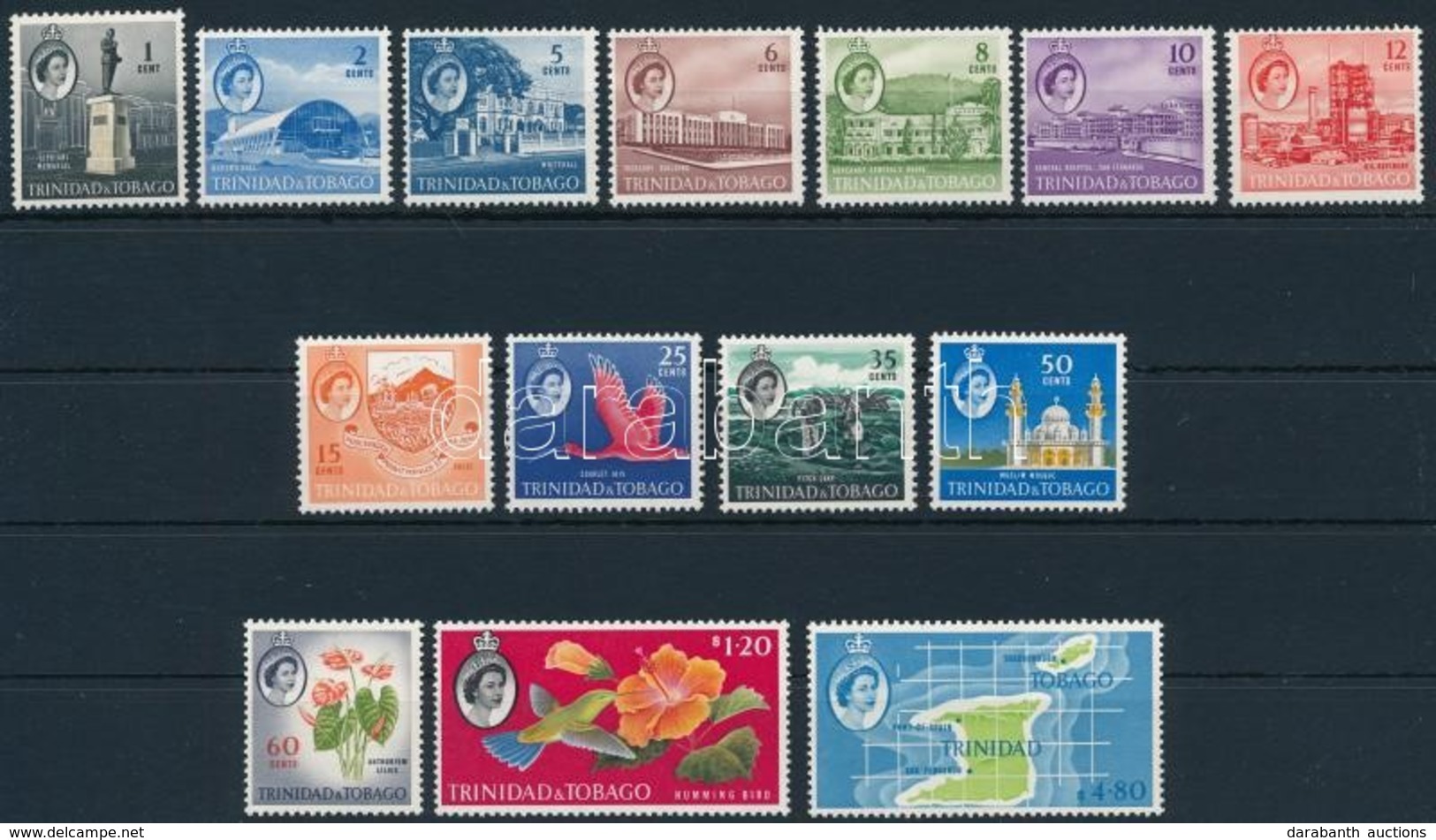 ** 1960 Forgalmi Sor, Egy érték Hiányzik Mi 172-179, 181-186 - Other & Unclassified