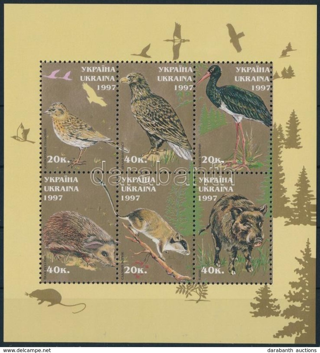 ** 1997 Madarak Blokk,
Birds Block
Mi 9 - Other & Unclassified