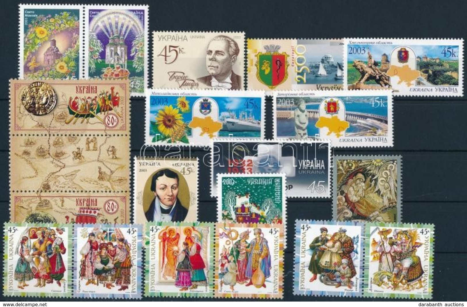 ** 2003 26 Bélyeg, 1 Hármascsík, 1 Blokk, 1 Négyestömb, 4 Pár,
26 Stamps, 1 Stripe Of 3, 1 Block, 1 Block Of 4, 4 Pairs - Altri & Non Classificati