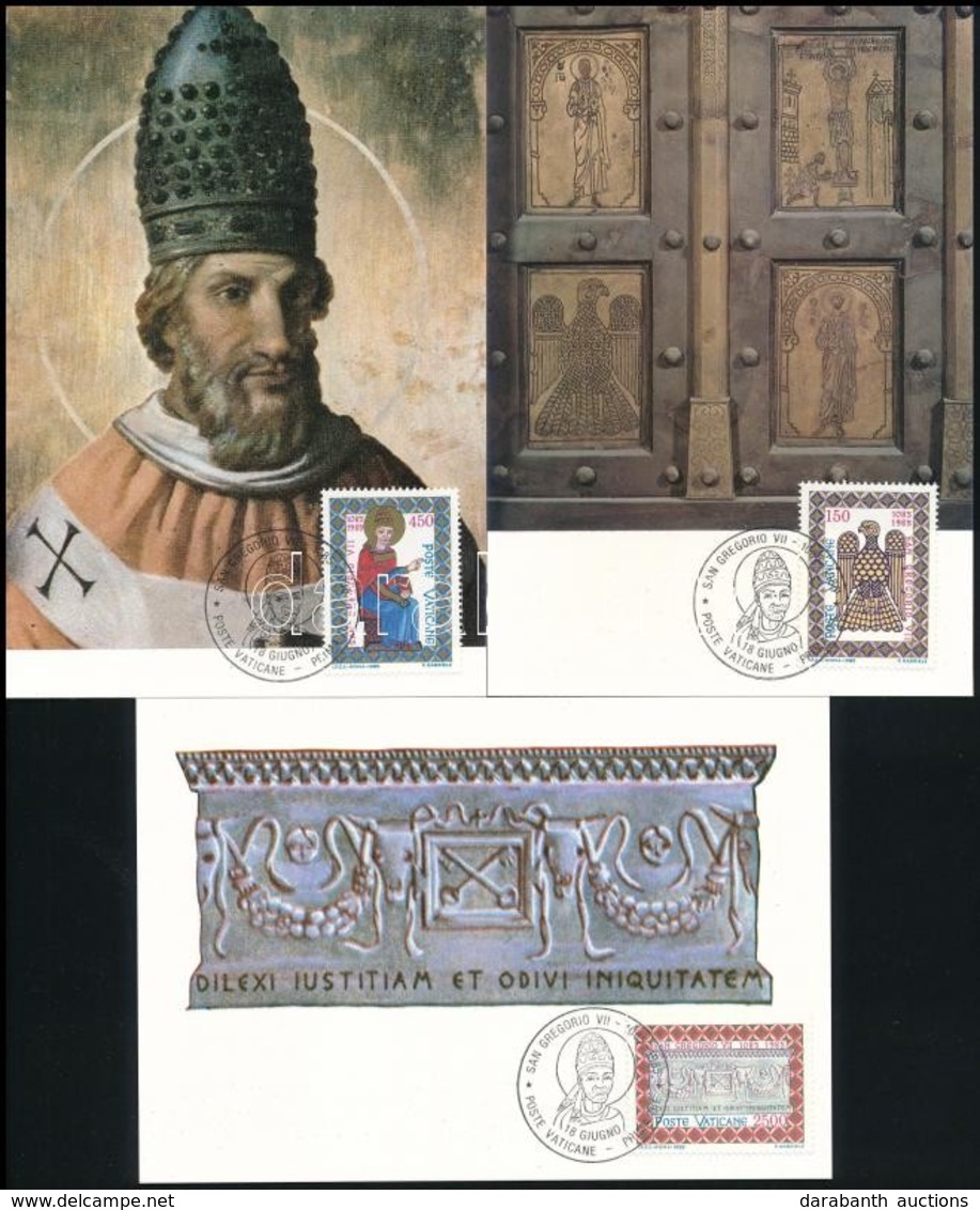 1985 VII. Gergely Pápa Halála Sor 3 CM-en,
VII. The Death Of Gregory Pope
Mi 873-875 - Altri & Non Classificati
