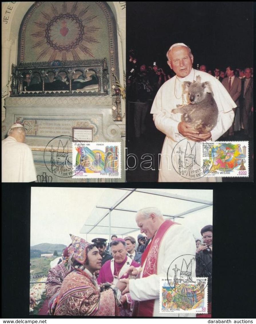 1987 Pápa Sor 8 Db CM-en,
Pope
Mi 926-933 - Sonstige & Ohne Zuordnung