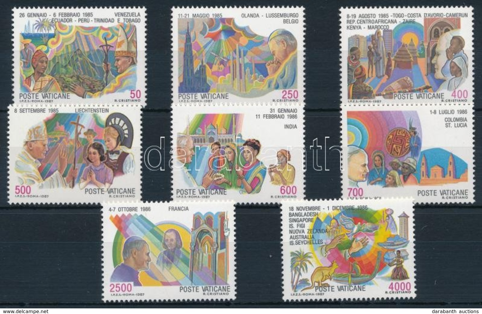 ** 1987 Pápa Sor,
Pope
Mi 926-933 - Otros & Sin Clasificación