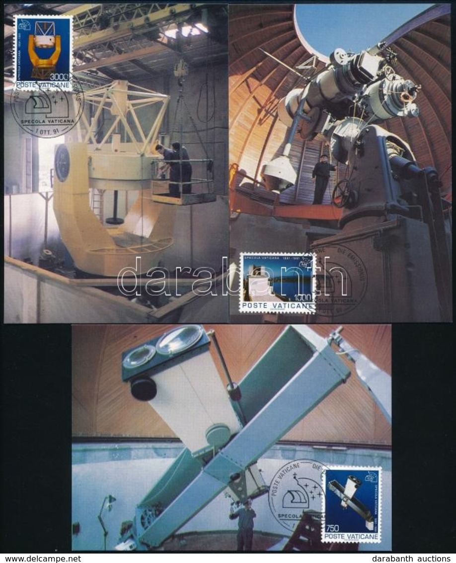 1991 Vatikáni Megfigyelőközpont Sor Mi 1040-1042 3 Db CM-en - Altri & Non Classificati