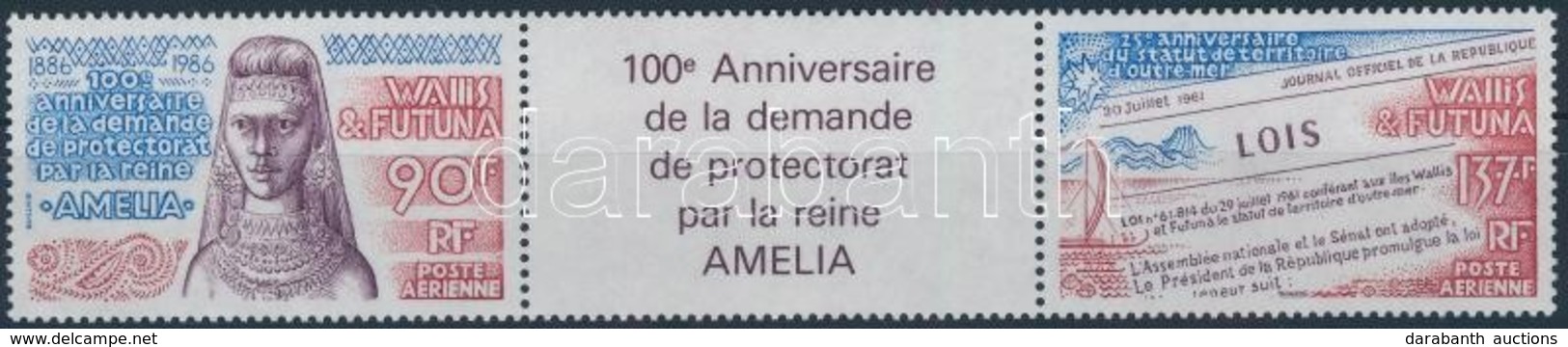 ** 1986 Amélia Királynő Elrendelése Sor Hármascsíkban (szelvénnyel) Mi 512-513 - Sonstige & Ohne Zuordnung