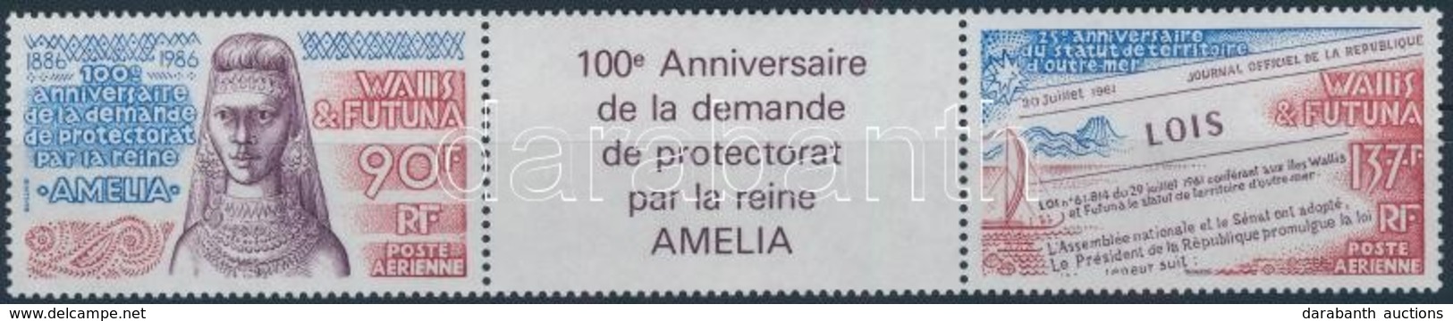 ** 1986 Amélia Királynő Elrendelése Sor Hármascsíkban (szelvénnyel) Mi 512-513 - Otros & Sin Clasificación