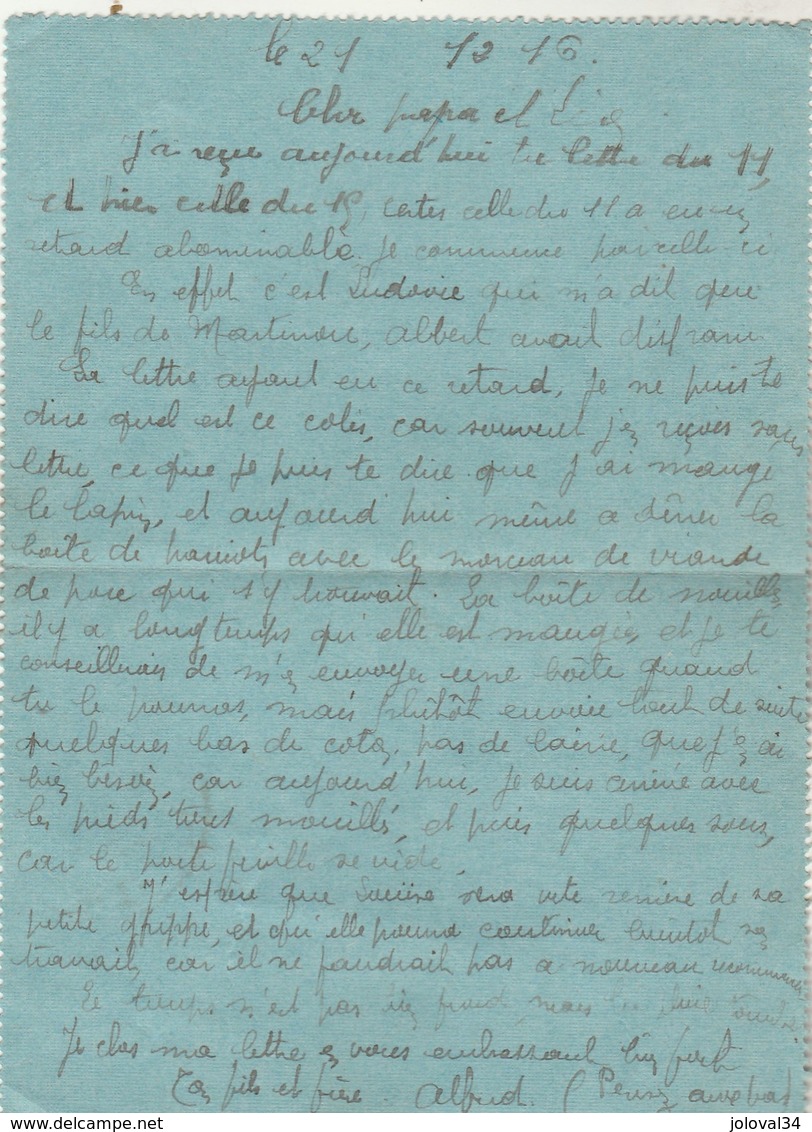 Lettre Cachet 1 Cercle Trésor Et Postes 173 Du 22/10/1916 Pour Bages Aude ( Cachet Perlé ) - Guerre De 1914-18