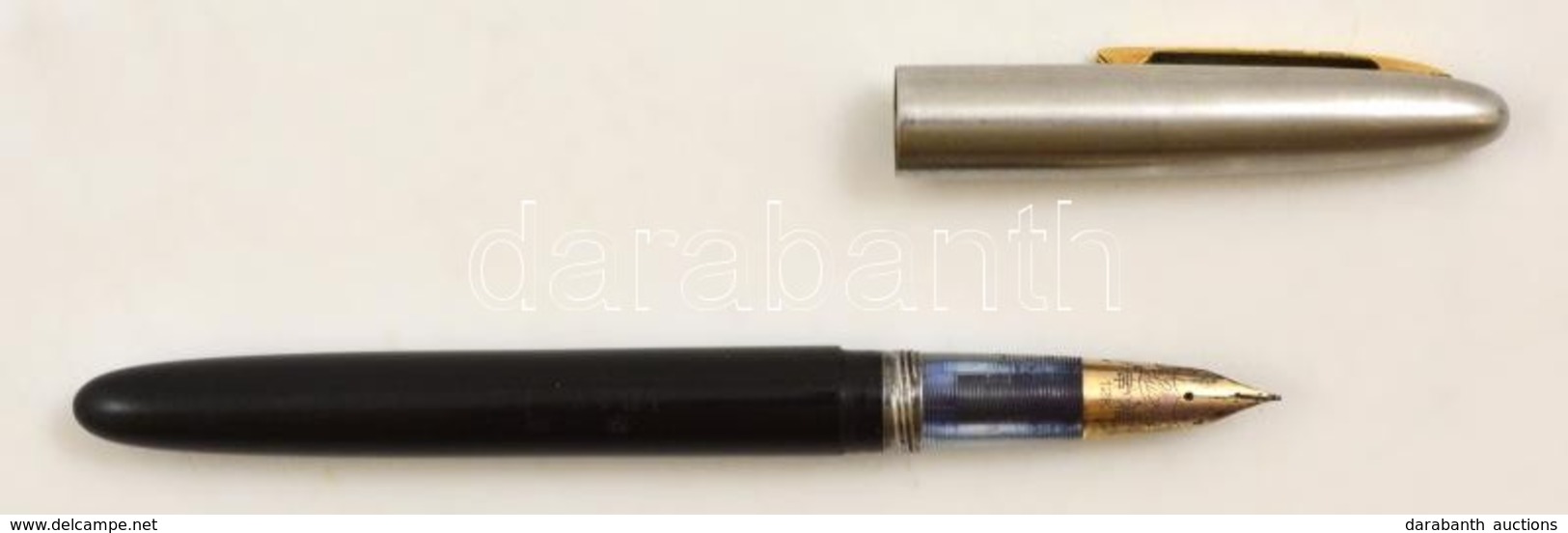 Lucky Töltőtoll, 12 K Arany (Au) Heggyel, H: 11,5 Cm/
Lucky Fountain Pen, With 12 C Gold (au) Nib, L: 11,5 Cm - Altri & Non Classificati
