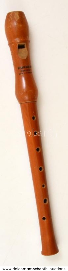 Hohner Szoprán Furulya, Kopásnyomokkal, H: 32,5 Cm - Other & Unclassified