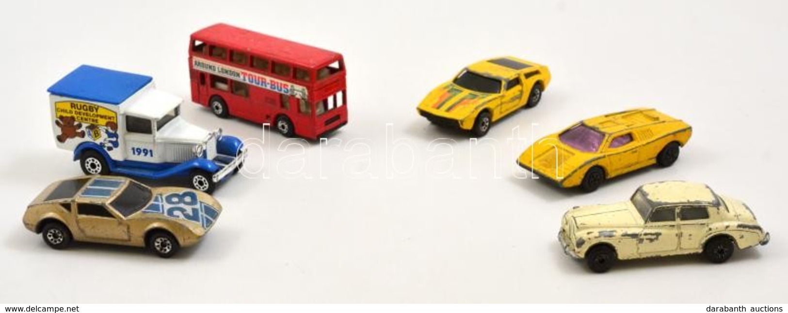 6 Db Matchbox Játékautó, Kopásnyomokkal - Sonstige & Ohne Zuordnung