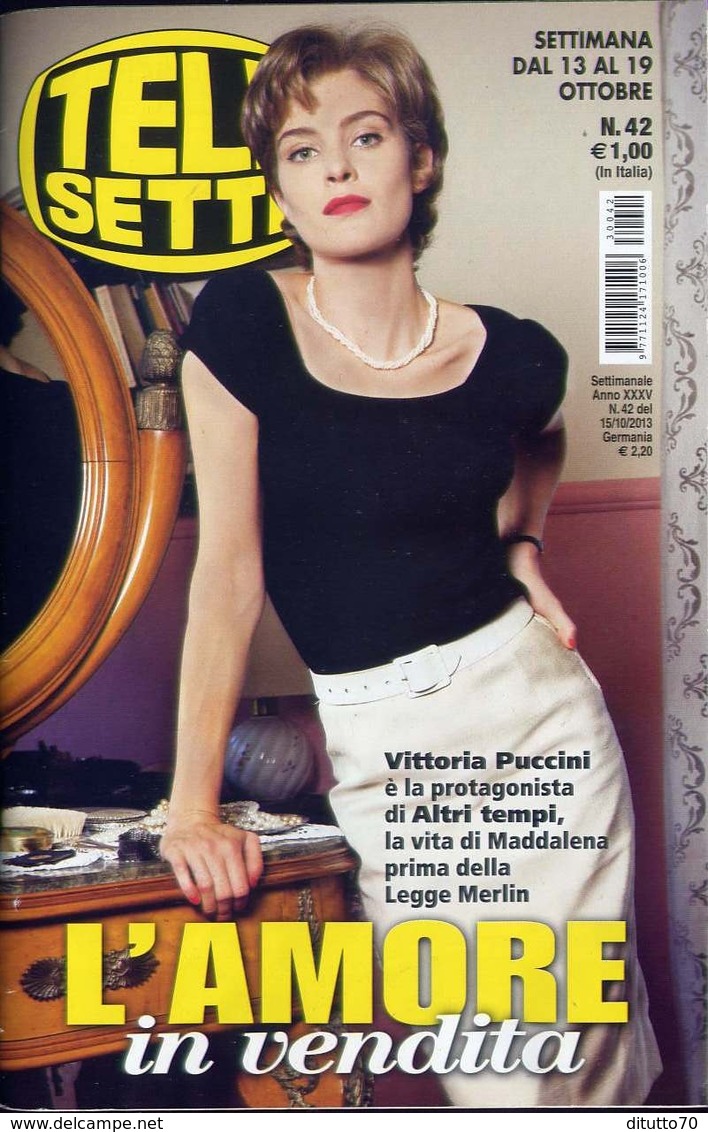 Telesette - 42-2013 - Vittoria Puccini - Télévision