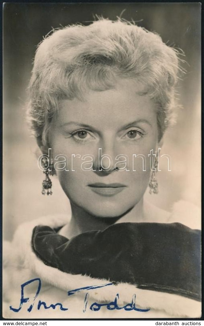 Dorothy Anne Todd 1909-1993)  Színésznő Aláírt Fotója / Autograph Signed Photo - Altri & Non Classificati