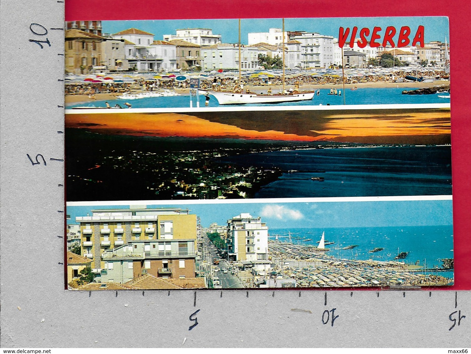 CARTOLINA VG ITALIA - VISERBA DI RIMINI - Vedutine Multivue - 10 X 15 - ANN. 1971 - Rimini