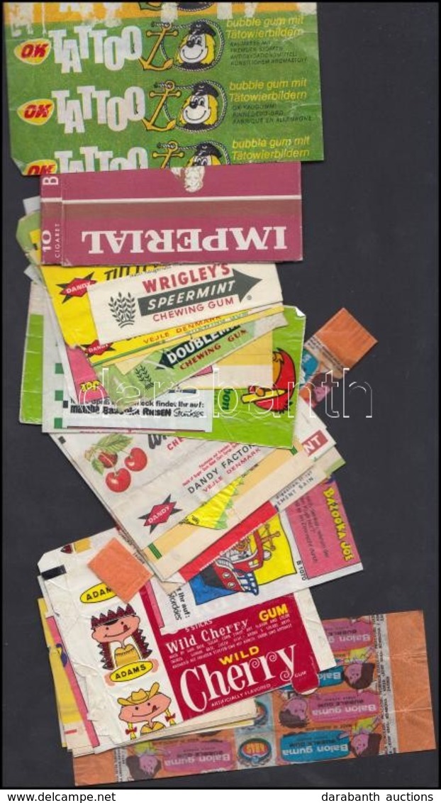 Cca 1970 39 Db Rágógumi Papír - Publicidad