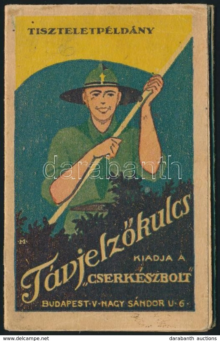 Cca 1930 Távjelzőkulcs. Kiadja A 'Cserkészbolt', Kihajtható, A Másik Oldalán A Cserkészbolt árjegyzékével. Bp., Élet. - Scoutisme