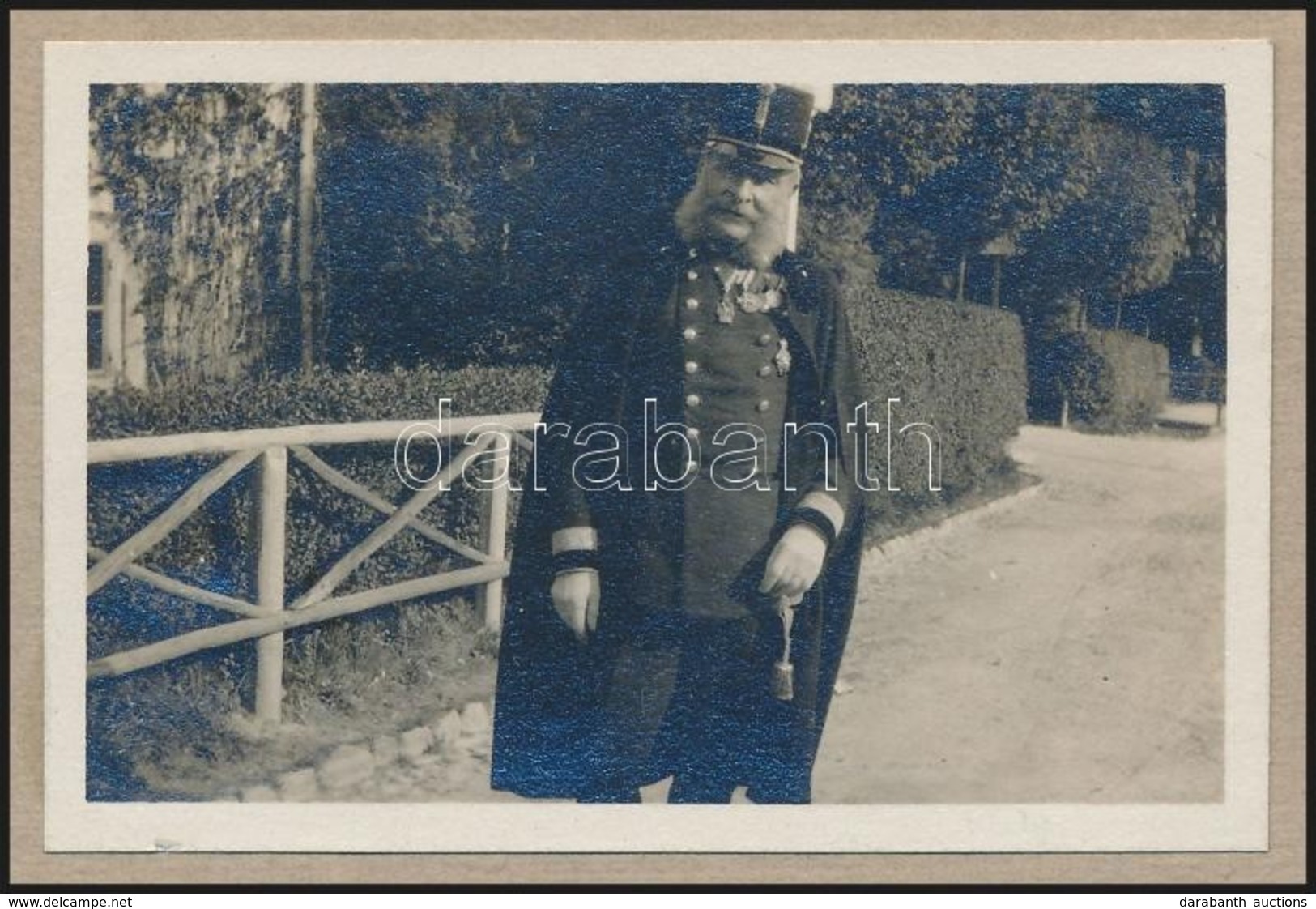 1916 Wilhelm Ritter Von Gründorf-Zebegeny (1832-1928) K. U. K. Tábornok, Törzstiszt Fotója, Kartonra Ragasztva, 4×6 Cm - Non Classés