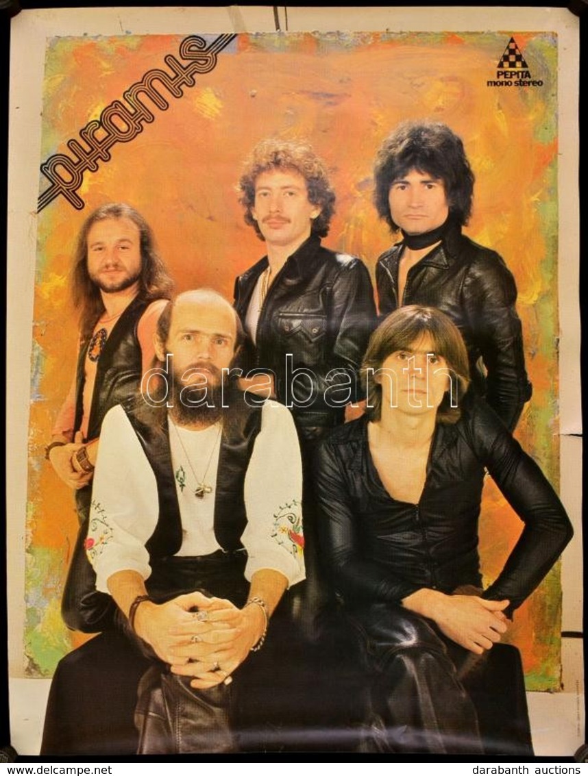 1977 Piramis Együttes, Plakát, Szélén 2 Kisebb Szakadás, 77x59 Cm - Otros & Sin Clasificación