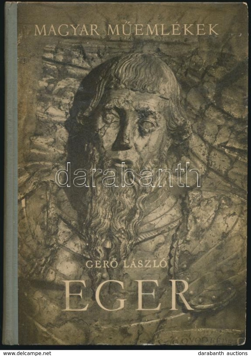 Gerő László: Eger. Magyar Műemlékek. Bp., 1954, Képzőművészeti Alap Kiadóvállalata. Kiadói Egészvászon Kötés, Kissé Kopo - Unclassified