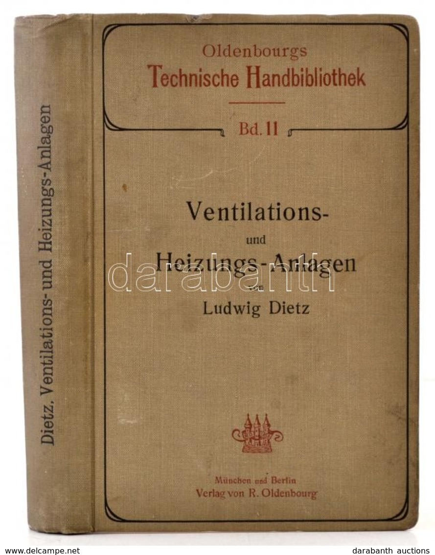 Ludwig Dietz: Ventilations- Und Heizungs-Anlagen. Oldenbourgs Technische Handbibliothek. Mit Einschluss Der Wichtigsten  - Sin Clasificación