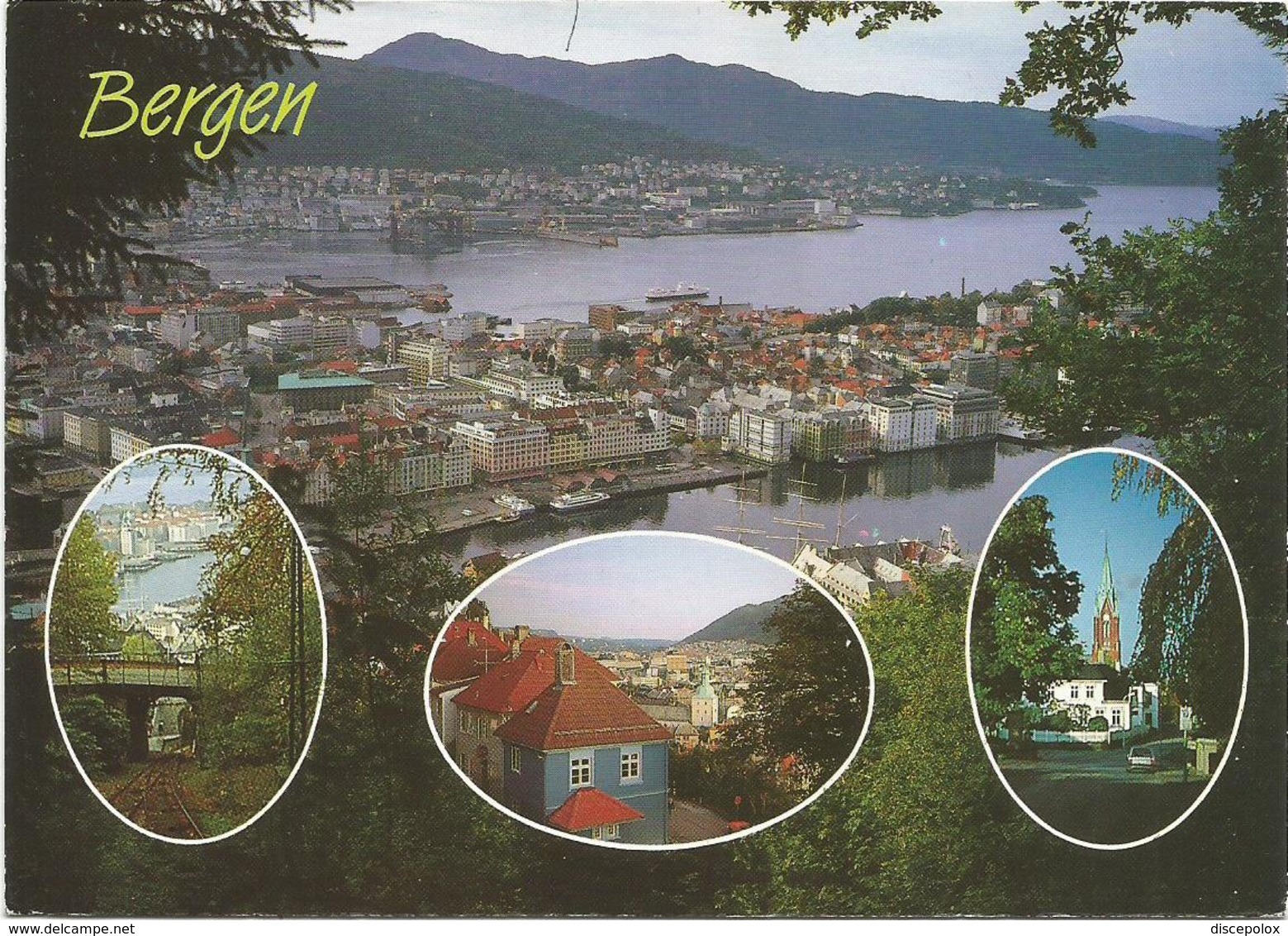 V2820 Norway Norge - Bergen - General View / Viaggiata - Norvegia