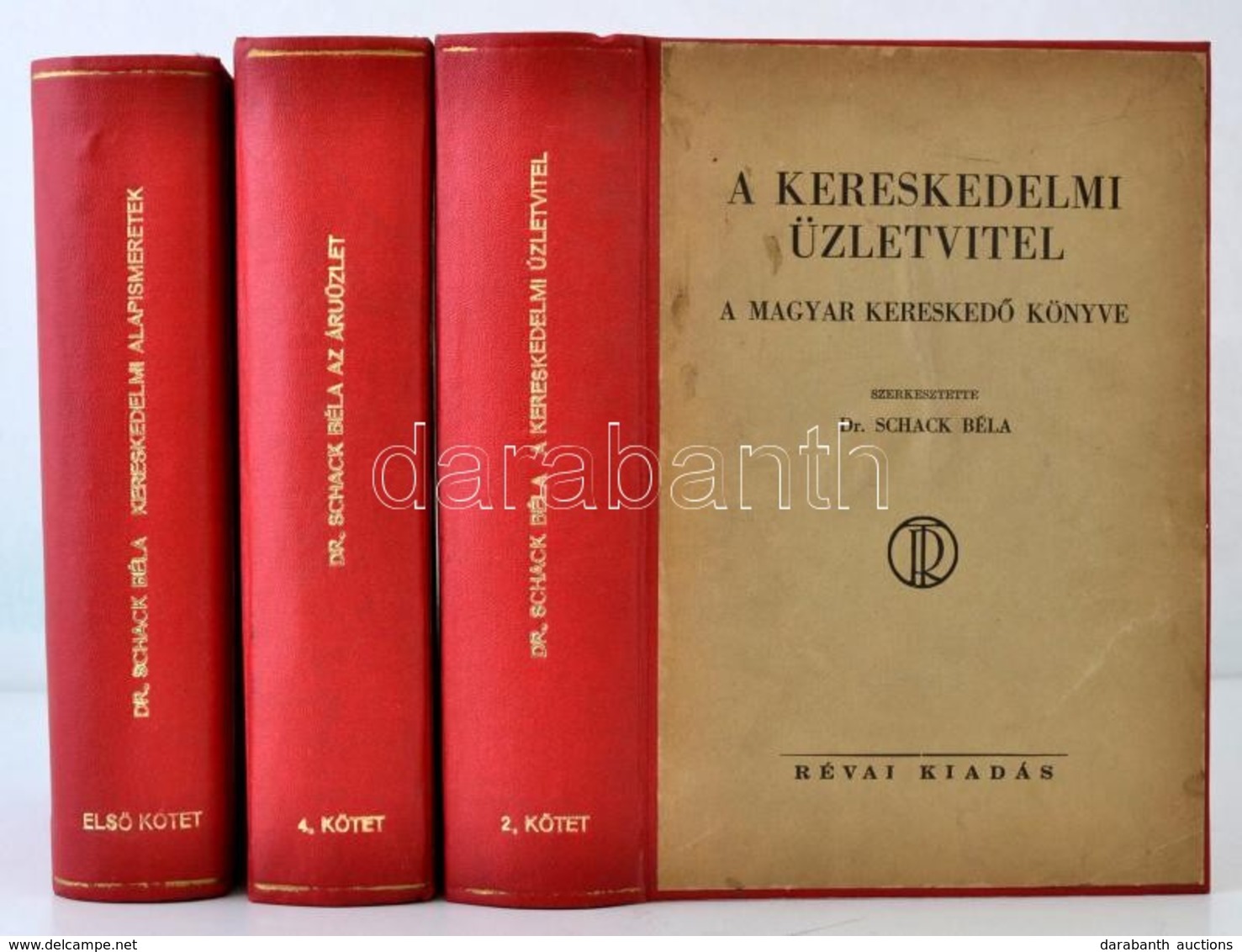 A Magyar Kereskedő Könyve I-II, IV. Kötet. (A III. Kötet Hiányzik.) Szerk: Dr. Schack Béla. A Kereskedelmi Tudnivalók En - Unclassified