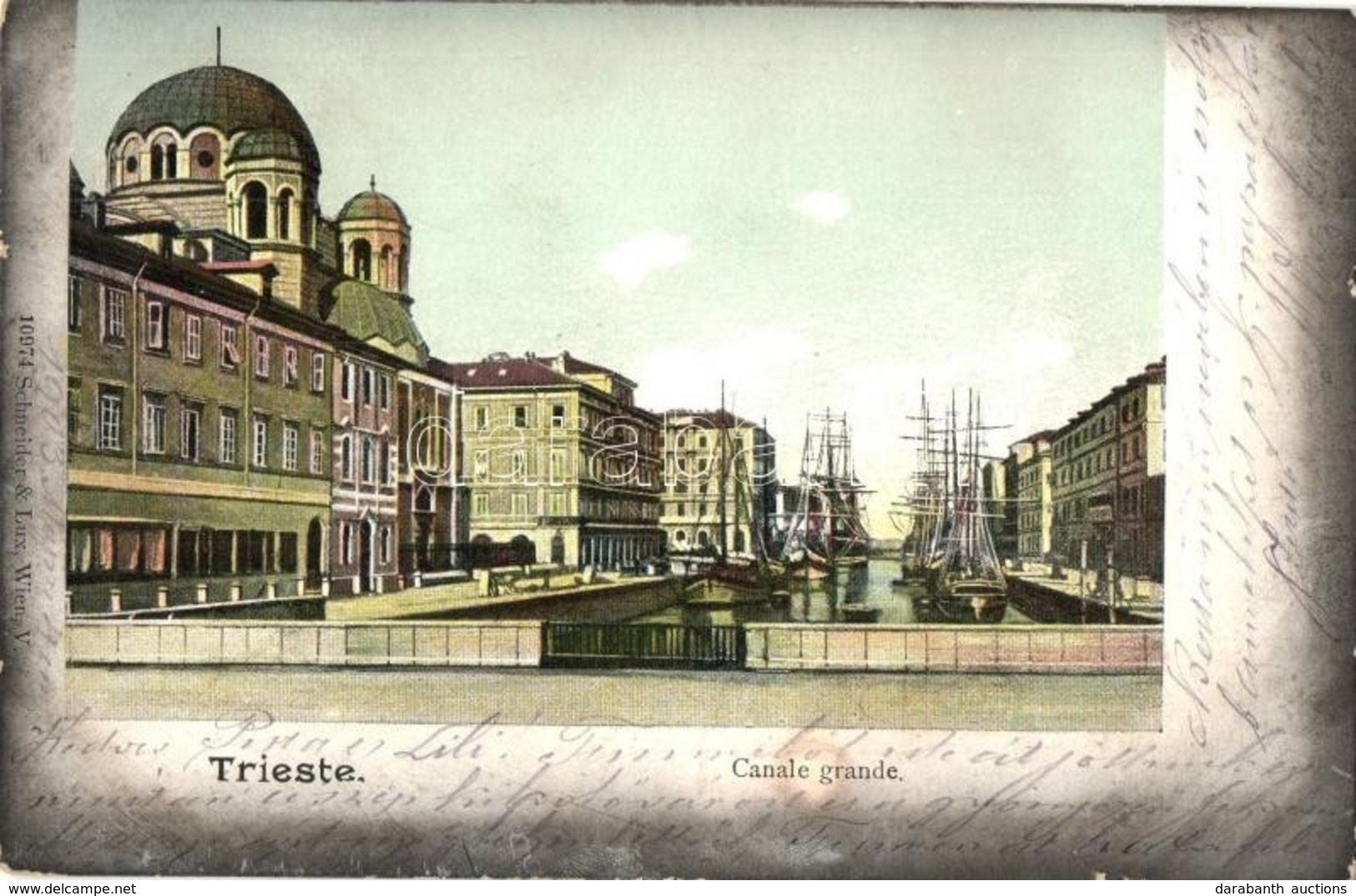 ** * 7 Db RÉGI Olasz Városképes Lap, 6 Trieszt és Egy Muggia / 7 Pre-1945 Italian Town-view Postcards, 6 Trieste And One - Ohne Zuordnung