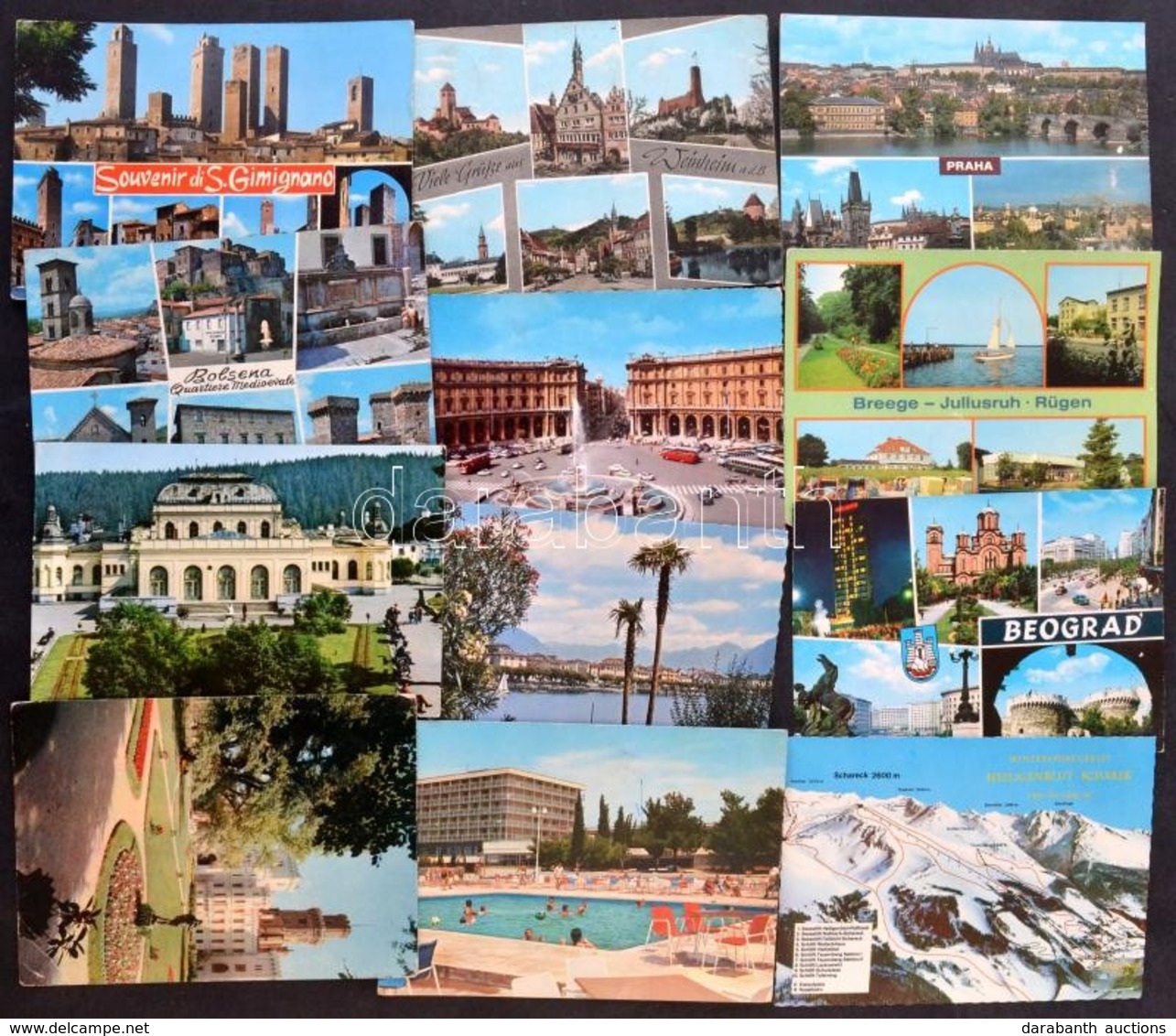 ** * 425 Db MODERN Külföldi Városképes Lap / 425 Modern European Town-view Postcards - Non Classificati