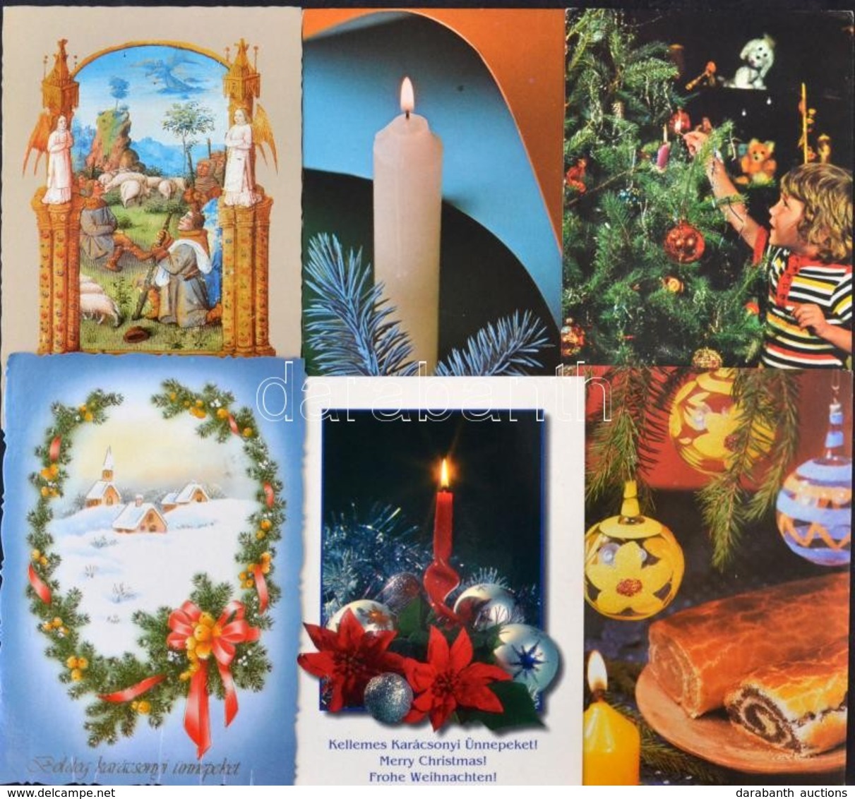 ** * Kb. 250 Db MODERN Karácsonyi üdvözlő Motívumlap / Cca. 250 Modern Christmas Greeting Motive Postcards - Sin Clasificación