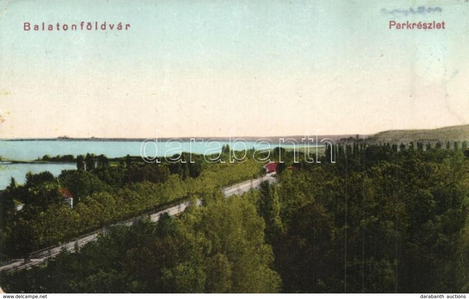 T3 Balatonföldvár, Park Részlet, Gerenday Gyula Kiadása (kis Szakadás / Small Tear) - Ohne Zuordnung