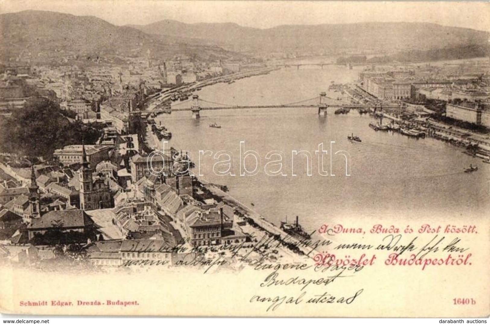 T2 1899 Budapest, A Duna Buda és Pest Között - Non Classificati