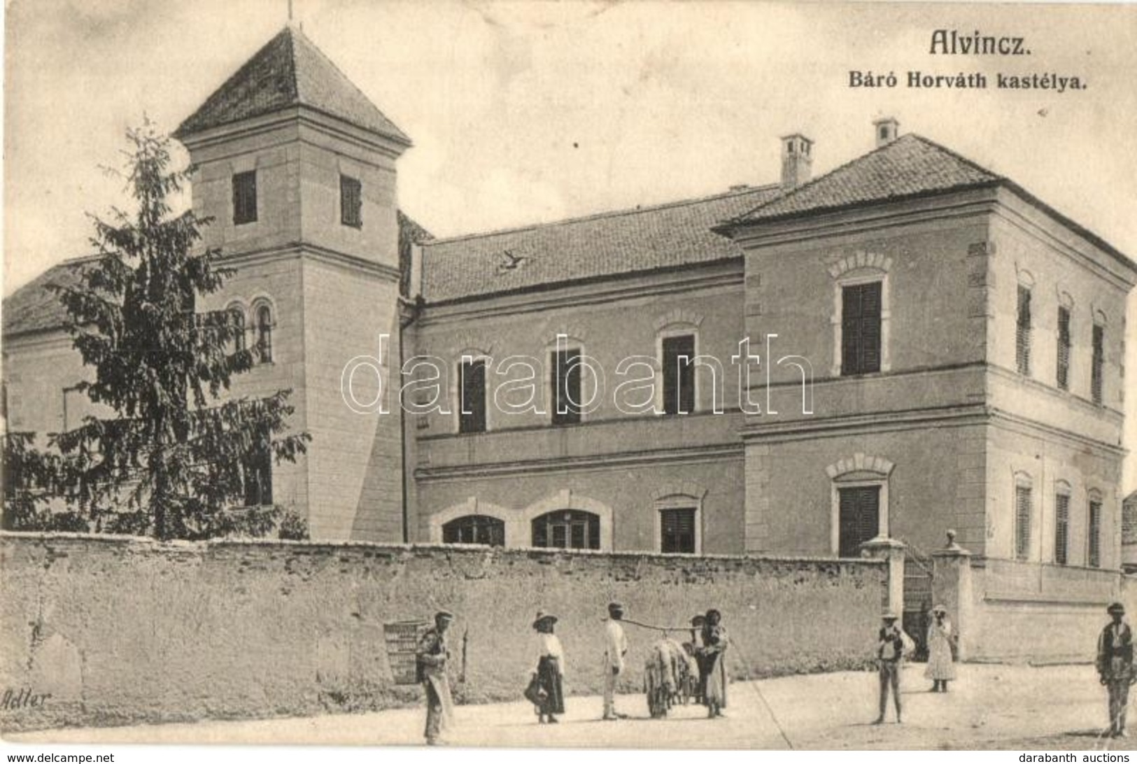 * T2/T3 Alvinc, Vintu De Jos; Báró Horváth Kastély. Adler Fényirda / Castle (EK) - Ohne Zuordnung