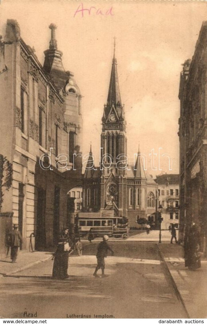 T2 Arad, Lutheránus Templom, Autóbusz / Street, Church, Autobus - Ohne Zuordnung