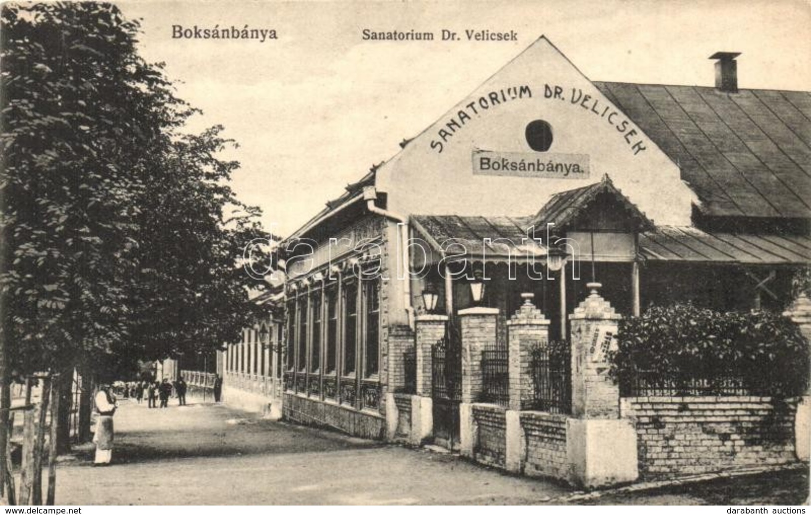 ** T1/T2 Boksánbánya, Németbogsán, Bocsa; Dr. Velicsek Szanatóriuma / Sanatorium - Ohne Zuordnung