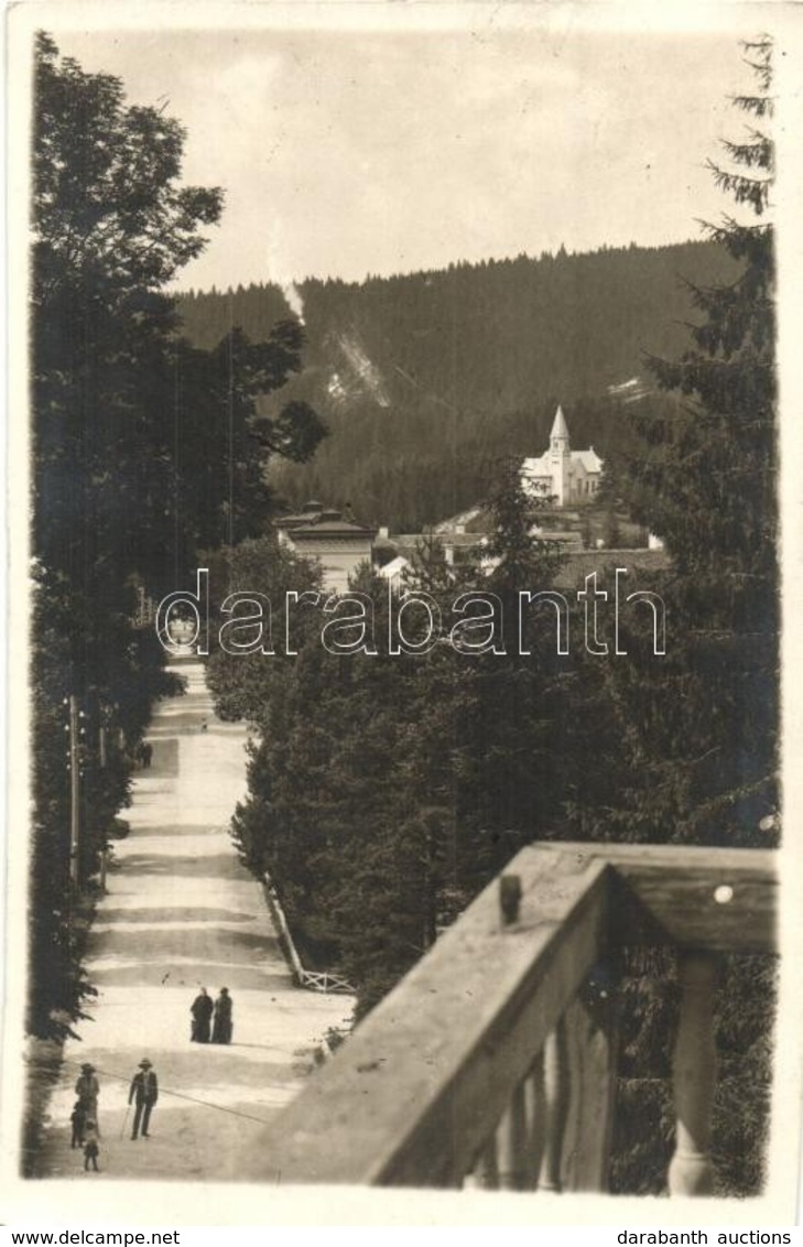 T2 1928 Borszék, Borsec; Sétány / Promenade, Georg Heiter Photo - Sin Clasificación