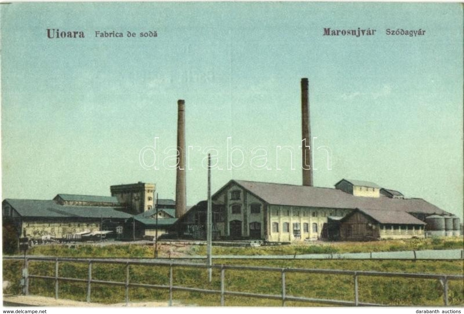 T2/T3 Marosújvár, Uioara, Ocna Mures; Fabrica De Soda / Szódagyár, Iosif Veress Kiadása / Soda Factory (EK) - Unclassified